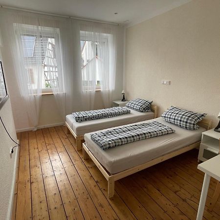 Das Haus Am Bach - Schoene Grosse Moderne Wohnung Mit Terrasse Osthofen Eksteriør billede